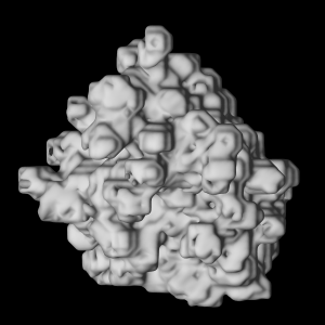 protein construction using surface marching cubes