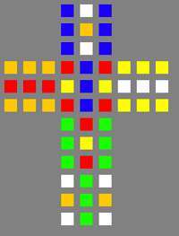 2d of Rubik's Cube after two moves