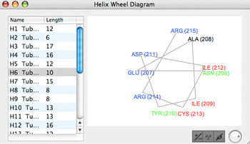 VistaPDB Helical Wheel